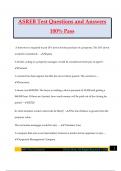 ASREB Test Questions and Answers 100&percnt; Pass