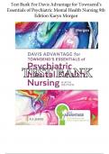 Test Bank For Davis Advantage for Townsend’s Essentials of Psychiatric Mental Health Nursing 9th Edition by Karyn Morgan, All Chapters 1 to 32, Verified Newest Version (1).pdf