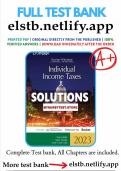 Complete Solution Manual South-Western Federal Taxation 2023 Comprehensive 46th Edition Young Nellen &lpar;Chapter 1-28&rpar;