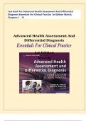 Test Bank for Advanced Health Assessment and Differential Diagnosis Essentials For Clinical Practice 1st Edition Myrick&comma; Chapters 1 - 12