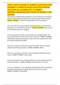 COMP GALEN COLLEGE OF NURSING QUESTIONS AND ANSWERS A COMPLETE EXAM SOLUTION UPDATED 2024&sol;2025 ALL ANSWERS GET IT CORRECT VERIFIED&sol;CONFIRMED BEST RATED TO SCORE A&plus; FOR SUCCESS