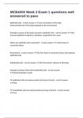 MCB4203 Week 2 Exam 1 questions well answered to pass