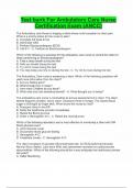 Test bank For Ambulatory Care Nurse Certification Exam &lpar;ANCC&rpar; 