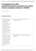 Promulgated Forms 2025 update&vert;comprehensive questions and verified answers &lpar;complete solutions&rpar; A&plus; GRADE&excl;&excl;