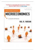 Test bank for Intermediate Microeconomics&colon; A Modern Approach Eighth Edition by Hal R&period; Varian