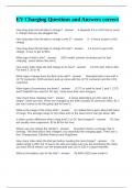 EV Charging Questions and Answers correct