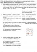 RNSG 1341 Exam 3 -Power Point&comma; Objective&comma; & Learning Guide Review &lpar;latest update&rpar; questions with complete solutions