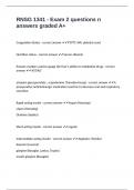 RNSG 1341 - Exam 2 questions n answers graded A&plus;
