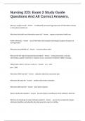 Nursing 223&colon; Exam 2 Study Guide Questions And All Correct Answers&period;