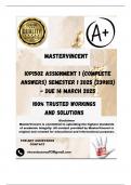 IOP1502 Assignment 1 (COMPLETE ANSWERS) Semester 1 2025 (239813) - DUE 14 March 2025; 100% correct solutions and explanations.
