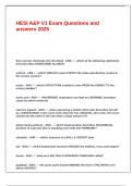 HESI A&P V1 Exam Questions and answers 2025&period;
