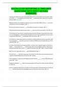 SOCRA CCRP REPORTING & TIMELINES QUESTIONS WITH RIGHT ACTUAL ANSWERS&period;