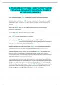 2&period; PROGRAM OVERVIEW - CCRP CERTIFICATION PROGRAM CANDIDATE HANDBOOK QUIZZES WITH RIGHT ANSWERS&period;
