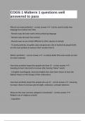 COGS 1 Midterm 1 questions well answered to pass