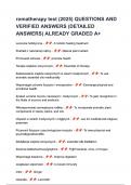 Aromatherapy test &lpar;2025&rpar; QUESTIONS AND VERIFIED ANSWERS &lpar;DETAILED
