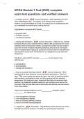 NCOA Module 1 Test 2025 complete exam test questions and verified answers