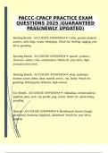 PACCC-CPACP PRACTICE EXAM QUESTIONS 2025 &vert;GUARANTEED PASS&lpar;NEWLY UPDATED&rpar;