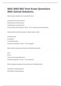NSG 5003 Mid Term Exam Questions With Solved Solutions&period;