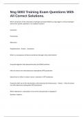 Nsg 5003 Training Exam Questions With All Correct Solutions&period;