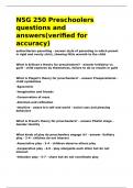 NSG 250 Preschoolers questions and answers&lpar;verified for accuracy&rpar;&period;