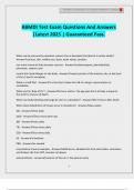 ABMDI Test Exam Questions And Answers &vert;Latest 2025 &vert; Guaranteed Pass&period;