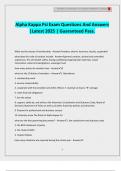 Alpha Kappa Psi Exam Questions And Answers &vert;Latest 2025 &vert; Guaranteed Pass&period;