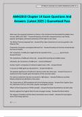 AMH2010 Chapter 14 Exam Questions And Answers &vert;Latest 2025 &vert; Guaranteed Pass