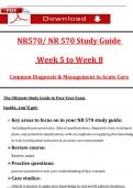 &lpar;2025 &sol; 2026&rpar; Study Bundle for NR 570&sol; NR 570 Midterm & Final Exam Study Guide &lpar;Week 1 - 8&rpar;&colon; Most Comprehensive to Pass the Exam&comma; 100&percnt; Verified