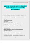 Apprentice Lineman General Knowledge Exam Questions And Answers &vert;Latest 2025 &vert; Guaranteed Pass&period;