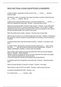 MCN 552 FINAL EXAM QUESTIONS & ANSWERS