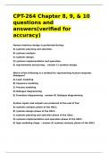 CPT-264 Chapter 8&comma; 9&comma; & 10 questions and answers&lpar;verified for accuracy&rpar;