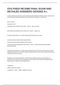 CFA FIXED INCOME FINAL EXAM AND DETAILED ANSWERS GRADED A&plus;&period;