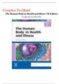 The Human Body in Health and Illness 7th Edition By Barbara Herlihy 9780323711265 -Test Bank