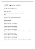 Traffic Supervisor Exam 2&period;&period;docx