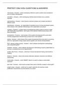 PRETEST C954 WGU QUESTIONS & ANSWERS