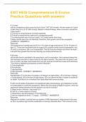 EXIT HESI Comprehensive B Evolve  Practice Questions with answers