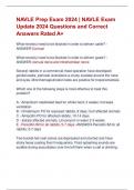 NAVLE Exam 2024 &vert; NAVLE Prep Exam  Update 2024 Questions and Correct  Answers Rated A&plus;