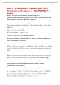 Florida Certification CPI Questions With 100&percnt; Correct and verified answers &period; GUARANTEED A&plus; GRADE&period;