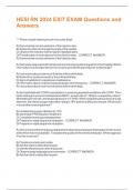 HESI RN 2024 EXIT EXAM Questions and  Answers