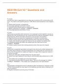 HESI RN Exit V2 &ast; Questions and  Answers