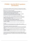 STUDOC &colon; Hesi Exit RN V3 questions and Answers