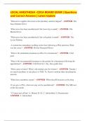 LOCAL ANESTHESIA -CDCA BOARD EXAM &vert; Questions  and Correct Answers &vert; Latest Update