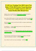 Florida Alf Core Training Course Test 2025 Latest Test Banks 1&comma; 2 & 3 Bundle With 950&plus; Real Exam prep Questions And Correct Verified Answers&sol; Alf Core Exam Florida 2025 &lpar;Brand New&excl;&rpar;