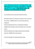 2&period;5&period;4 Windows Server Configuration and  Management Practice Questions &ast;Hybrid  Server Pro&colon; Core&ast; 2024&sol;2025 Exam All  Answers and Illustrations Given
