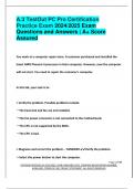 A&period;3 TestOut PC Pro Certification  Practice Exam 2024&sol;2025 Exam  Questions and Answers &vert; A&plus; Score  Assured
