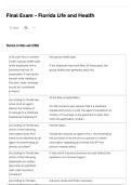 2026 Florida Life & Health Insurance Final Exam Prep &vert; FL Licensing Review & Comprehensive Practice Questions & ANSWERS