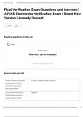 Picat Verification Exam Questions and Answers &vert; ASVAB Electronics Verification Exam &vert; Brand New Version &vert; Already Passed&excl;