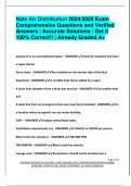 Nate Air Distribution 2024&sol;2025 Exam  Comprehensive Questions and Verified  Answers &vert; Accurate Solutions &vert; Get it  100&percnt; Correct&excl;&excl; &vert; Already Graded A&plus;