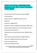 NRSG 3302 EXAM 1 2024&sol;2025 Exam  Questions with 100&percnt; Correct Answers &vert;  Latest Update
