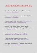 OTFIT CERTIFICATION EXAM &lpar;ACTUAL 2025&rpar; QUESTIONS SOLVED 100&percnt; VERIFIED CORRECT